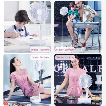 Folding Telescopic Rechargeable Mini Stand Fan