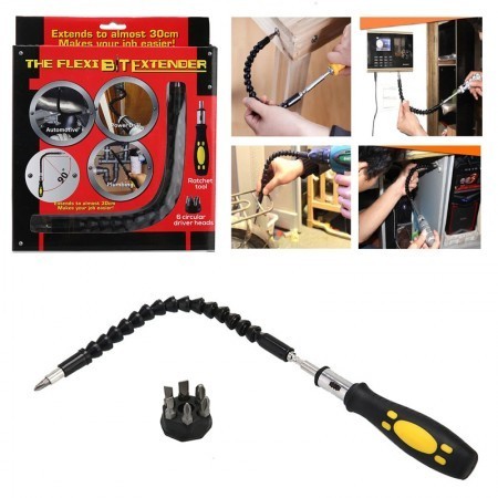 Universal Flexible Shaft Screwdriver Bits Connected Rod Magnetizer - Snake Bits